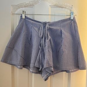 L'Atiste by Amy Lace Up Tie Striped Skort